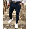 thumbnail image 2 of Men's Small Feet Plaid Trousers - Stylish Spring and Summer Fashion, 2 of 2