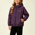 thumbnail image 4 of Mitankcoo Girls Hooded Lined Softshell Jacket Full Zip Windproof Outerwear with Pockets for Kids Outdoor Casual Coat 1-13Y, 4 of 7