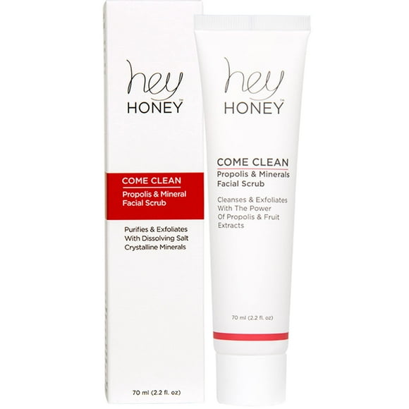 Exfoliante facial Hey Honey Skincare con propóleo y sal del Mar Muerto, 65 ml