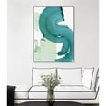 thumbnail image 3 of Giant Art Canvas  24x32 Green Movement I Framed in White, 3 of 3