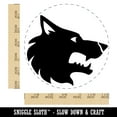 thumbnail image 2 of Wolf Head Side Profile Self-Inking Rubber Stamp Ink Stamper - Red Ink - Large 1-1/2 Inch, 2 of 7