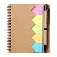 thumbnail image 2 of Clearance Under $5.5! 60 Pieces Of Cowhide Paper Color Notebook With Pen, Note And Message Composition Notebook Notepad, 2 of 5