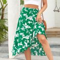 thumbnail image 1 of Falda Casual Falda Casual Falda Midi Irregular Falda Maxi Asimétrica para Mujer (Verde S) Kuymtek para Mujer Verde T L, 1 of 6