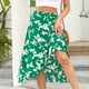 thumbnail image 1 of Falda casual Falda drapeada irregular Falda maxi asimétrica Cordones suaves para mujer FLhrweasw Para estrenar, 1 of 6