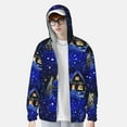 thumbnail image 4 of Kll Christmas Night Print Men'S Women’s Upf 50+ Sun Protection Outdoor Hoodie Jacket Long Sleeve Fishing Hiking Performance Shirt- Small, 4 of 8