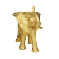 thumbnail image 5 of 22" x 18" Gold Polyresin Elephant Sculpture, by DecMode, 5 of 7