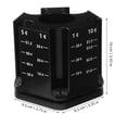 thumbnail image 2 of ETHZZLE Rotatable Coin Organizer with Pen Holder Large Capacity Plastic Stationery Container Black, 2 of 8