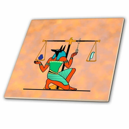 3dRose Egyptian painting and scales - Ceramic Tile, 6-inch