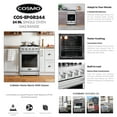thumbnail image 3 of 24 in. Haven Collection 3.73 cu. ft. 4 Burner Gas Range in Stainless Steel, 3 of 15