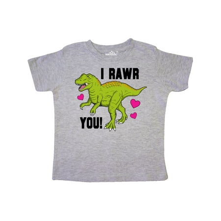

Inktastic I Rawr You Tyrannosaurs with Hearts Gift Toddler Boy or Toddler Girl T-Shirt