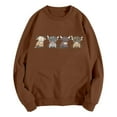 thumbnail image 4 of Women Highland Cow Sweatshirt Cute Christmas Print Pullover Country Western Casual Xmas Long Sleeve Tops, 4 of 4