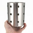 thumbnail image 4 of FUEENIRVA Silverware Holder for Countertop Stainless Steel Modern Design 1Set, 4 of 8