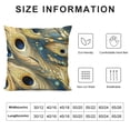 thumbnail image 5 of GOSMITH  Throw Pillow Covers Peacock Feather Decorative Pillow Covers Pillow Cases Cushion Cover Home Office Decor Square, 5 of 5