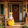 thumbnail image 5 of PoyoKee Porch Goose Outfits, 19.7" Hawaiian Tropical Goose Outfits with Hat Flower Lei, Beach Theme Porch Decor for Summer Garden Home Decor, Yellow, 5 of 8