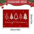 thumbnail image 3 of ZOURIH Xmas Trees Snowflakes Winter Placemats Set of 4, 12x18 inch Seasonal Red Christmas Table Mats for Party Kitchen Dining Decoration,Red, 3 of 8