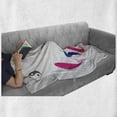 thumbnail image 6 of Japanese Soft Flannel Fleece Throw Blanket, Pair of Swimming Squid Fish Yin Yang Aquatic Pisces Marine Theme, Cozy Plush for Indoor and Outdoor Use, 60" x 80", Pink Blue, by Ambesonne, 6 of 6