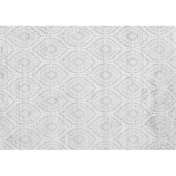Ahgly Company Indoor Rectangle Abstract Gray Contemporary Area Rugs, 6' x 9'