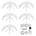 thumbnail image 1 of Wind Turbines Kit Double Layer 5 Blade Wind Power Generator White Lantern Type 400W48V, 1 of 5