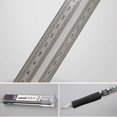 thumbnail image 3 of GFDYREE 180mm High Precision Woodwork Marking Gauge 3D Rulers,90 Degree Right Scale Stainless Steel,Scribe Line Ruler with Holes Professional Measuring Tools Carpenter Measuring Tools Drawin, 3 of 6