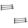 thumbnail image 4 of Youkk Rustproof Towel Bar Shower Towel Rack Kitchen Bathroom 3 Layer 40cm Regular 2Set, 4 of 6