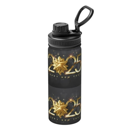 

Xecao 2025 Happy New Year 1 for 18oz Sports Insulated Kettle Thermos Flask For Outdoor Fitness Running And Travel Thermos Flask Insulated Water Bottles