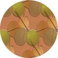 thumbnail image 1 of Ahgly Company Indoor Round Patterned Mahogany Brown Area Rugs, 8' Round, 1 of 6