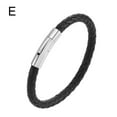 thumbnail image 4 of QHUDLV Wbxfbo Braided Leather Bracelet – Wrap Cuff Wristband – Men Women Stackable, 4 of 9
