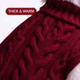 thumbnail image 3 of Dog Sweater for Small Medium Dogs, Warm Comfortable Winter Pet Clothes, Cute Knitted Sleeveless Puppy Sweater for Cats, Dog Apparel & Accessories Fall Winter by MPOISVA, 3 of 8