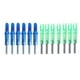 thumbnail image 1 of EeaseMX 12 flechas iluminadas con LED para caza con arco, colas luminosas, accesorios para arco, punta interna, compatible con eje de flecha de 6,2 mm (verde y azul), 1 of 7