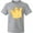AC-Heather Grey, variant on Gold Crown Youth T-Shirt