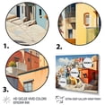 thumbnail image 3 of Designart "Colorful Casas This is Mexico s Vibrancy V" Mexico Floater Framed Wall Art Print, 3 of 7