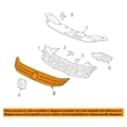 thumbnail image 3 of For 10-11 Insight Front Grille Trim Grill Molding Silver HO1210134 71122TM8A01ZC, 3 of 5