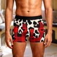 thumbnail image 2 of Men's Boxers Briefs Valentine's Day Leopard Print Boxer Briefs for Men Cool Comfort Breathable Soft Underwear Set Boxer Briefs Men A S, 2 of 5