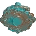 thumbnail image 3 of 30 3/8"W x 20 3/4"H x 1"P Kinsley Flowing Leaf Ceiling Medallion, Hand-Painted Copper Green Patina, 3 of 4
