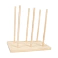thumbnail image 3 of Elodie Wooden Ribbon Organizer Ribbon Rack Storage for Crocheting Sewing Craft Room M, 3 of 8