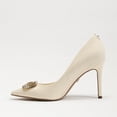 thumbnail image 4 of Sam Edelman Hazel Radiant Porcelain Stiletto Heel Pointed Toe Slip On Pumps (Porcelain, 6), 4 of 6