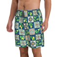 thumbnail image 2 of Logiee Lemon and Leaves Print Mens Swim Trunks Quick Dry Board Shorts,Breathable Hawaii Beach Shorts Swimwear Bathing Suits-X-Large, 2 of 6