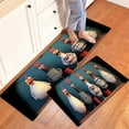 thumbnail image 6 of YIMEIS Chicken Festival Celebration Fall Kitchen Rugs Set of 3, Xmas Holiday Kitchen Mat Decor Home Decorations, Green Christmas Mats for Kitchen Floor - 16''*24'' and 20''*30'' and 17''*47'' in, 6 of 10