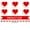 Rouge 3, variante sur 24 Pcs Pailles en Papier pour la Saint-Valentin Pailles en Aluminium Pailles Jetables Pailles Décoratives pour Fête de Mariage Anniversaire