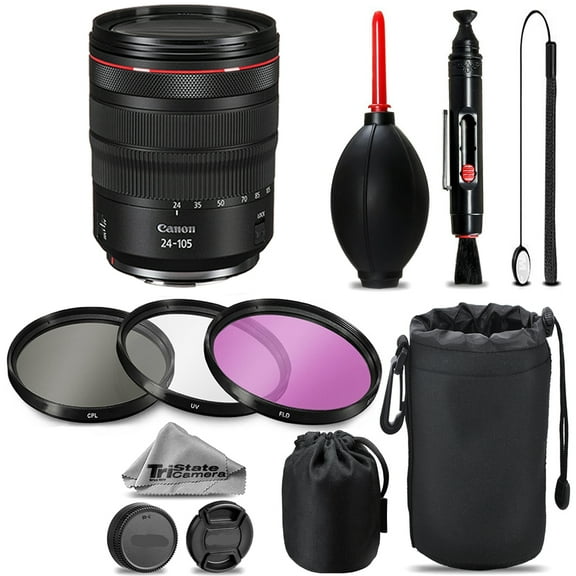 Canon RF 24-105mm f/4 L IS USM Lens   UV   FLD   CPL   Blower Brush   Lens Pen (International Version)