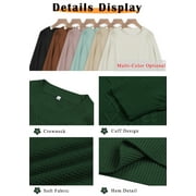 MOSHU Oversized Sweaters for Women Cable Knit Chunky Pullover Sweater
