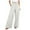 White, variant on vigerkar Summer Wide Leg Linen Pants Women with Pockets High Waist Drawstring Loose Casual Palazzo Lounge Pants Women Dark Blue, L