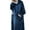 Double pockets navy blue, variant on Oversized Wearable Blanket Hoodie, Warm Cozy Fall Winter Loungewear Robe with Hood for Adult, Outdoor Home Use