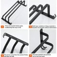 thumbnail image 4 of Bathroom Towel Rails With Anti-Rust Protection, Ladder Design For Quick Drying, Wall Mounted Towels Shelves With Space Aluminum And Matte Black Finish (Adjustable To 27.6 Inches), 4 of 5