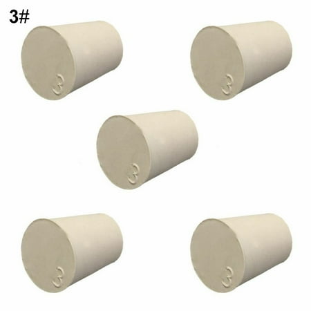 

FarDo 5Pcs Solid Rubber Stoppers Plug Bungs Laboratory Bottle Tube Sealed Lid Corks