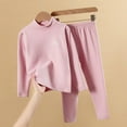 thumbnail image 2 of Busydd Girls' Clothing Sets 1-14 Years Long Sleeve Thermal Undershirts and Tops Boys Fashion Comfy Casual Loungewear Sets Two Piece Sets for Boy Girl 4 Years, 2 of 3