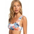 thumbnail image 4 of Roxy WHITE MULTI Printed Beach Classics Bralette Bikini Swim Top, US Medium, 4 of 8