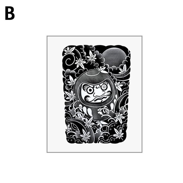 Juice Herbal Tattoo Stickers Japanese Old Traditional Tattoo Stickers Waterproof Men'S Long-Lasting Arm Personality High-End Flower Arm Large Pattern Best