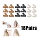 thumbnail image 1 of 18 pares de Almohadillas para el talón Macarena de cuero PU color Gris Negro Café Confort Back Foot Pad, 1 of 8