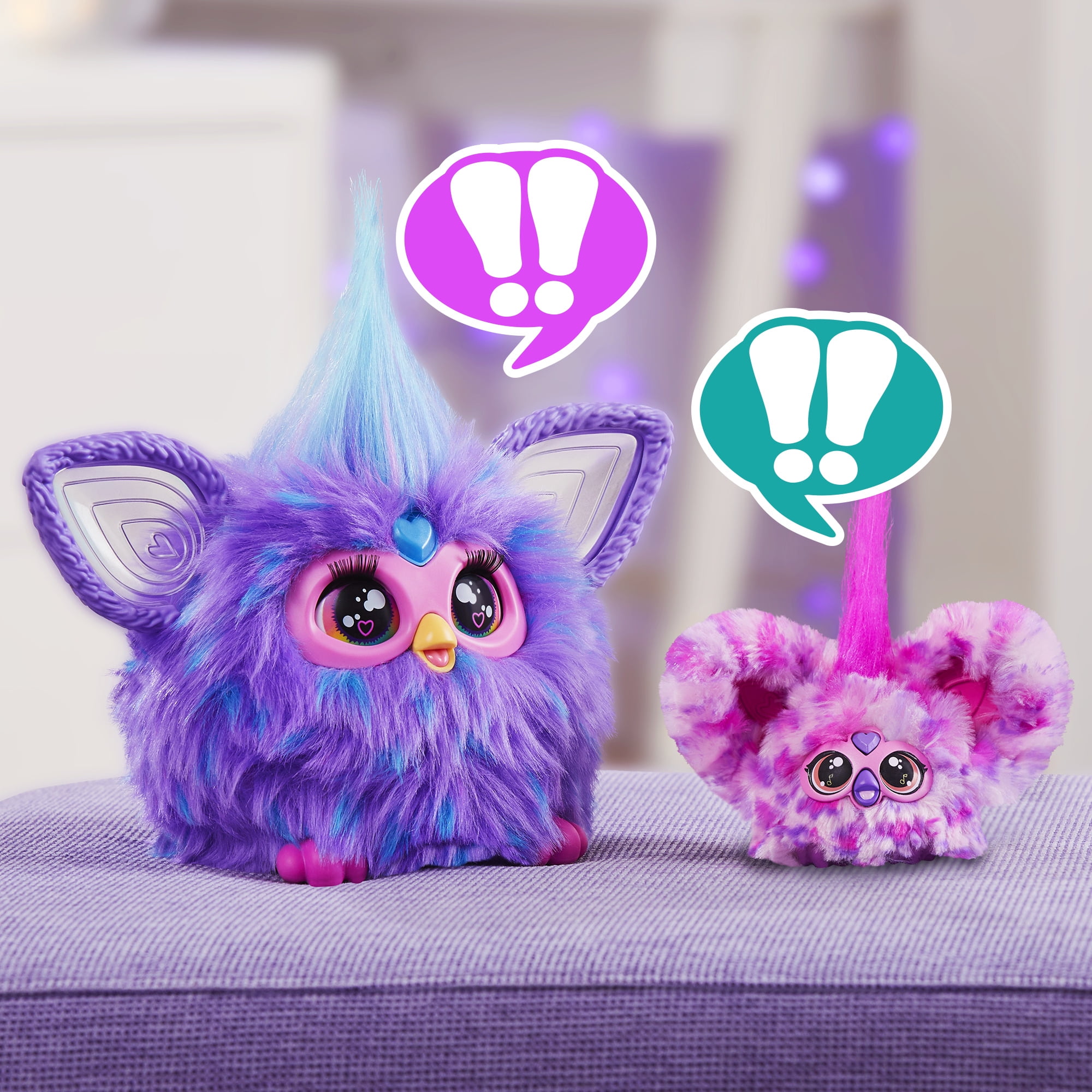 Furby Furblets Ooh-Koo Rock Mini Electronic Plush Toy for